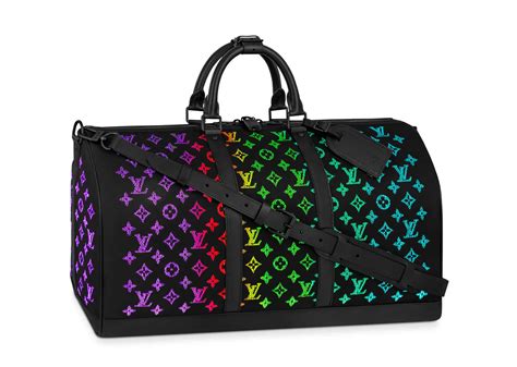 louis vuitton keepall led monogram